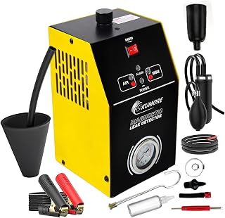 KM004 EVAP Automotive Smoke Machine Leak Detector Professional Dual Mode Smoke Tester for Vacuum Leaks with Built-in Air Pump & Overheat Protection