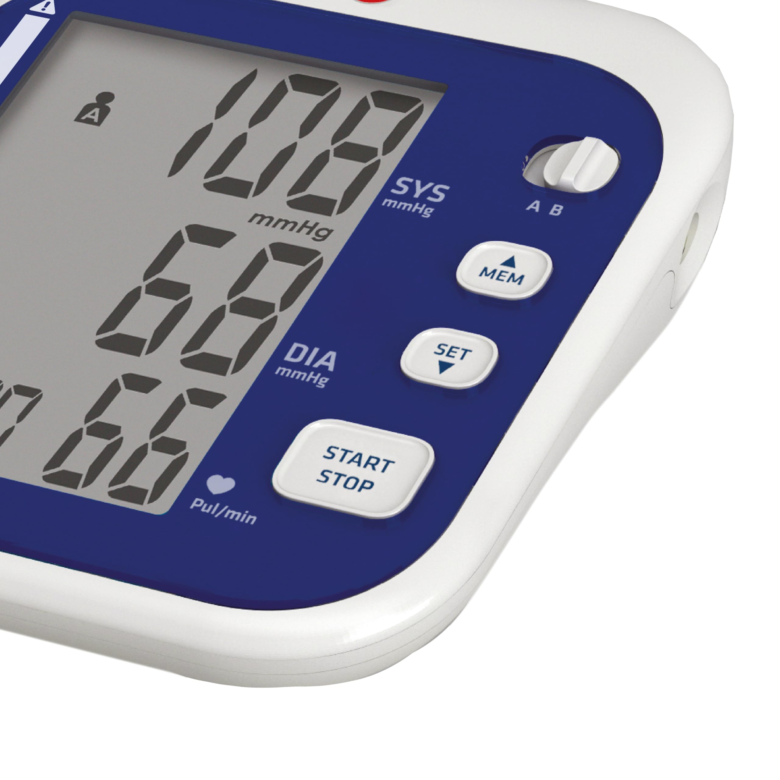 Pic Solution - maxiRAPID Tensiómetro Digital de Brazo - Dispositivo para medir la presión arterial y el Monitoreo Doméstico de la Hipertensión con pantalla Extra-Grande