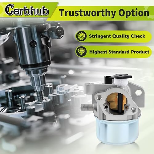 Miniatura 7 de Carbhub 790845 Carburador para 799866 790845 799871 796707 794304 12H800 Motor Toro Craftsman Cortacésped Carb Toro 22 pulgadas Reciclador con