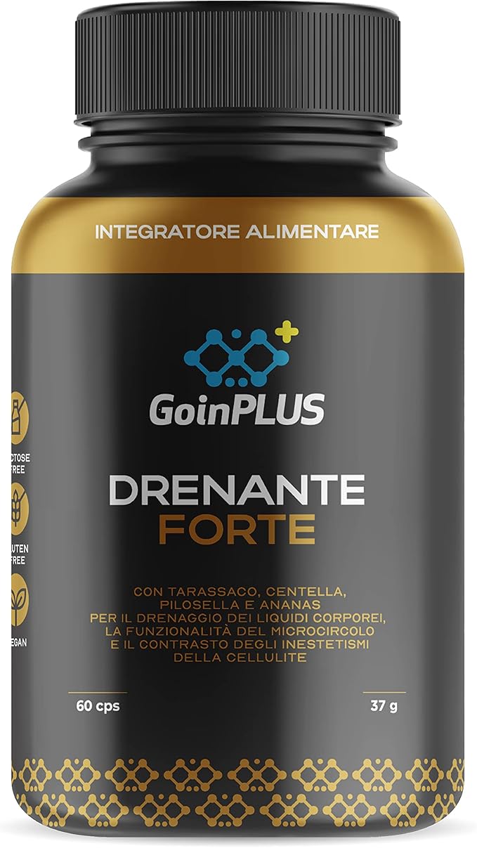 GOINPLUS Drenante Donna Diuretico Anticellulite Integratore ad Alto