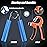 ZEAGUS Grip Strength Trainer 6 Pack,50LB-300LB Metal Hand Grip Strengthener,Non-Slip Heavy-Duty Forearm Exerciser,Hand Gripper for Muscle Building and Hand Rehabilitation Exercising