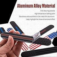 Vista 5 de 2 emblemas para guardabarros con bandera de Estados Unidos, bandera estadounidense, mini insignia patriótica 3D, accesorios universales