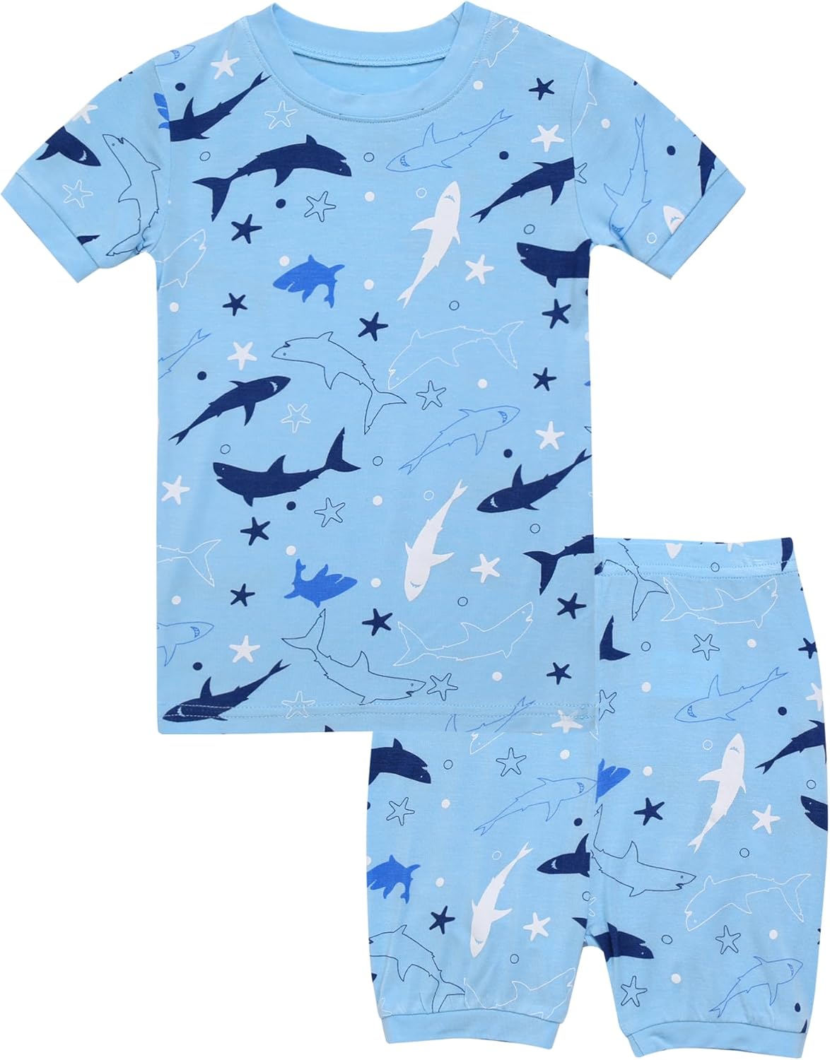 Vaenait Toddler Girls Boys Kids Girls Boys Animal Flower Patern Sleepwear Pajamas Summer Viscose Pjs