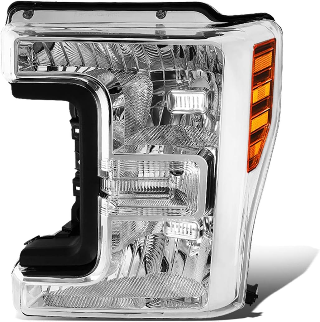DNA MOTORING Left/Driver Side Factory Style Front Driving Headlight Lamp Compitable with 17-19 FORD F-250/F-350/F-450/F-550 SUPER DUTY, FO2502353, OEM-HL-0100-L