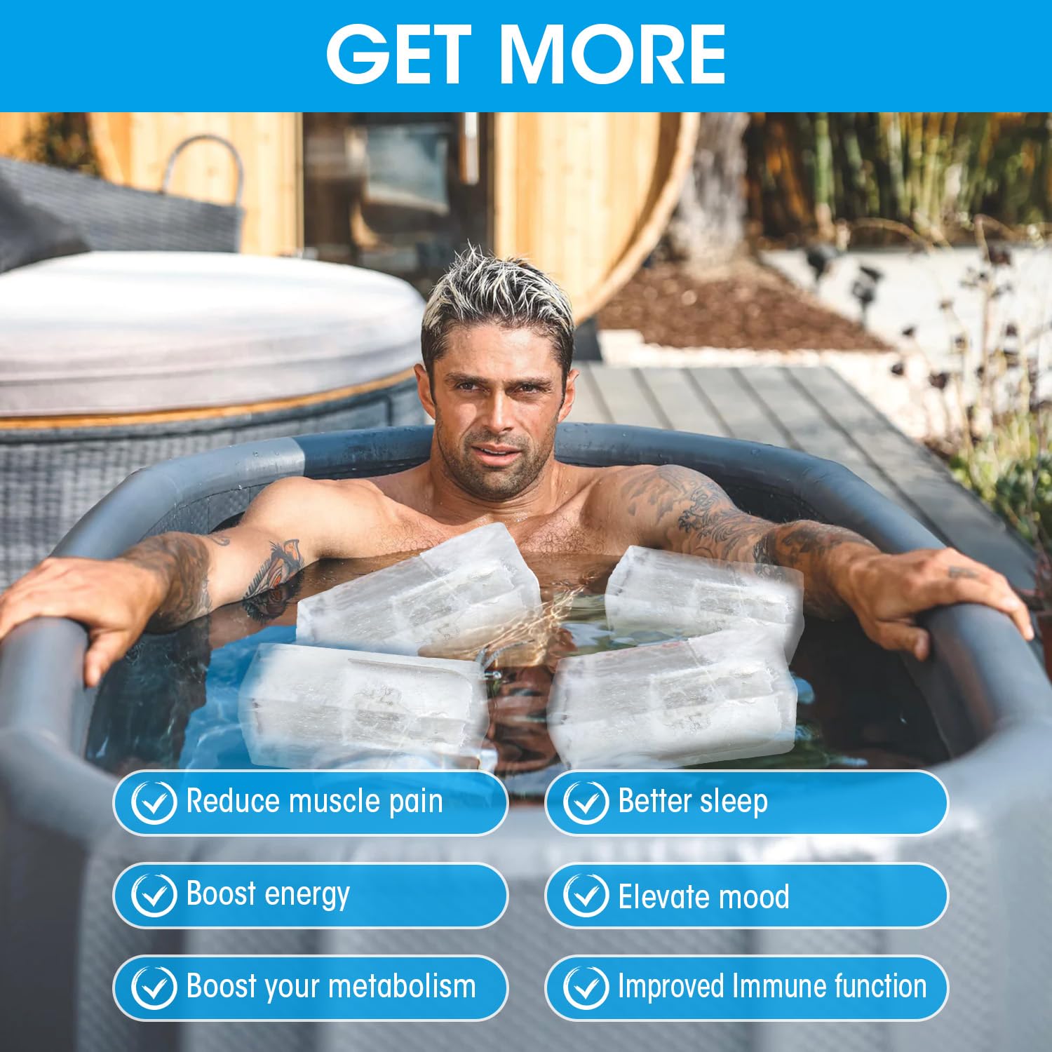 Hydream Extra Grand & Extra Épais Moule à Glaçons Pour Ice