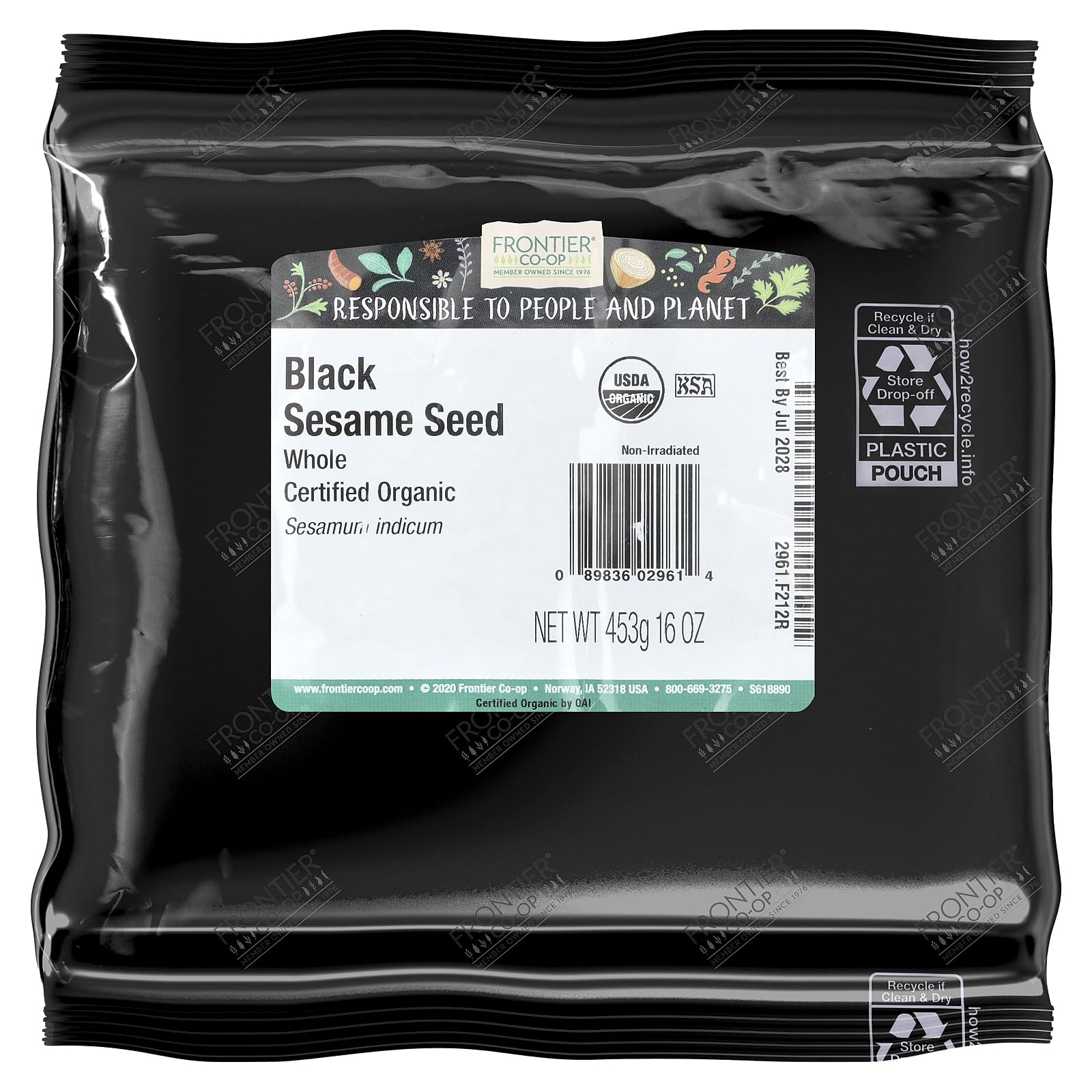 Amazon.com: Frontier Co-op Sesame Seed, Black, Certified Organic