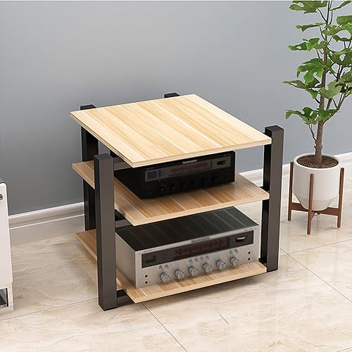 Soporte para medios AV, estantería audiovisual, gabinete estéreo, torre de estante de audio, gabinete de consola de reproductor de discos, estantes disponible en Yaxa Colombia