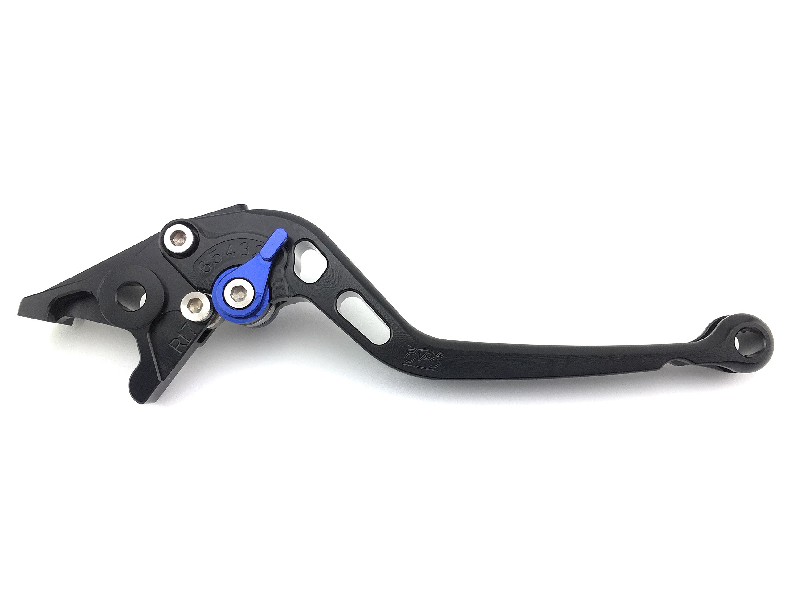 avdb-moto Coppia leve lunghe CNC Compatibile con GSXR 600, GSX-R750 K8 L0 2006 - 2010 (Nero-Blu)