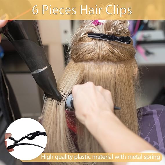 23 Pieces Hair Parting Tools Set, Hair Braiding Tool, Rat Tail Combs