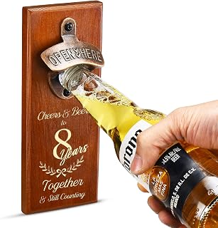 8 Years Anniversary for Men Gifts Couple,8th Wedding Anniversary Keepsake for Husband,Bronze Aniversario Marriage Presents for Him