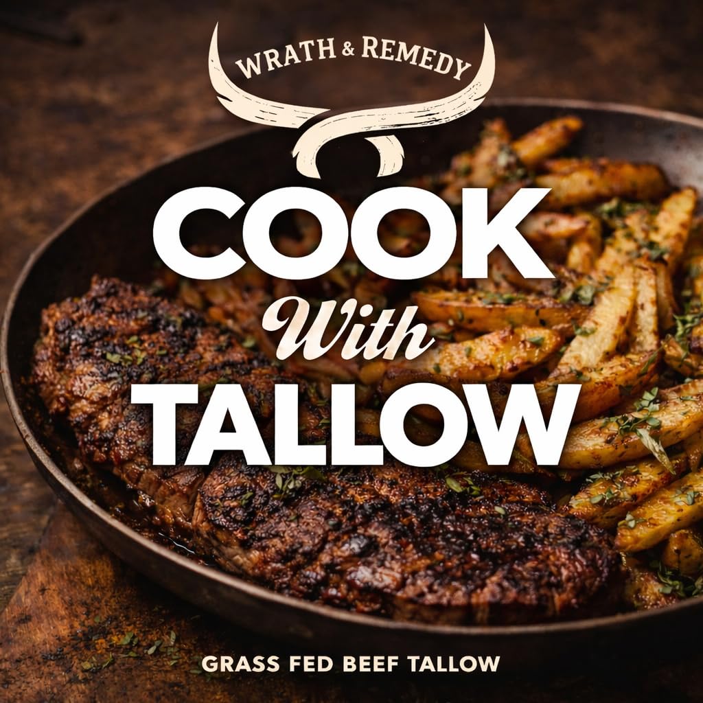 Beef Tallow for Cooking (14 oz) — US-Made, 100% Grass-Fed and Finished Beef Fat, Rich Flavor — Pure Beef Tallow for Deep Frying, Searing, Baking — Keto, Paleo, Carnivore Friendly- No Additives