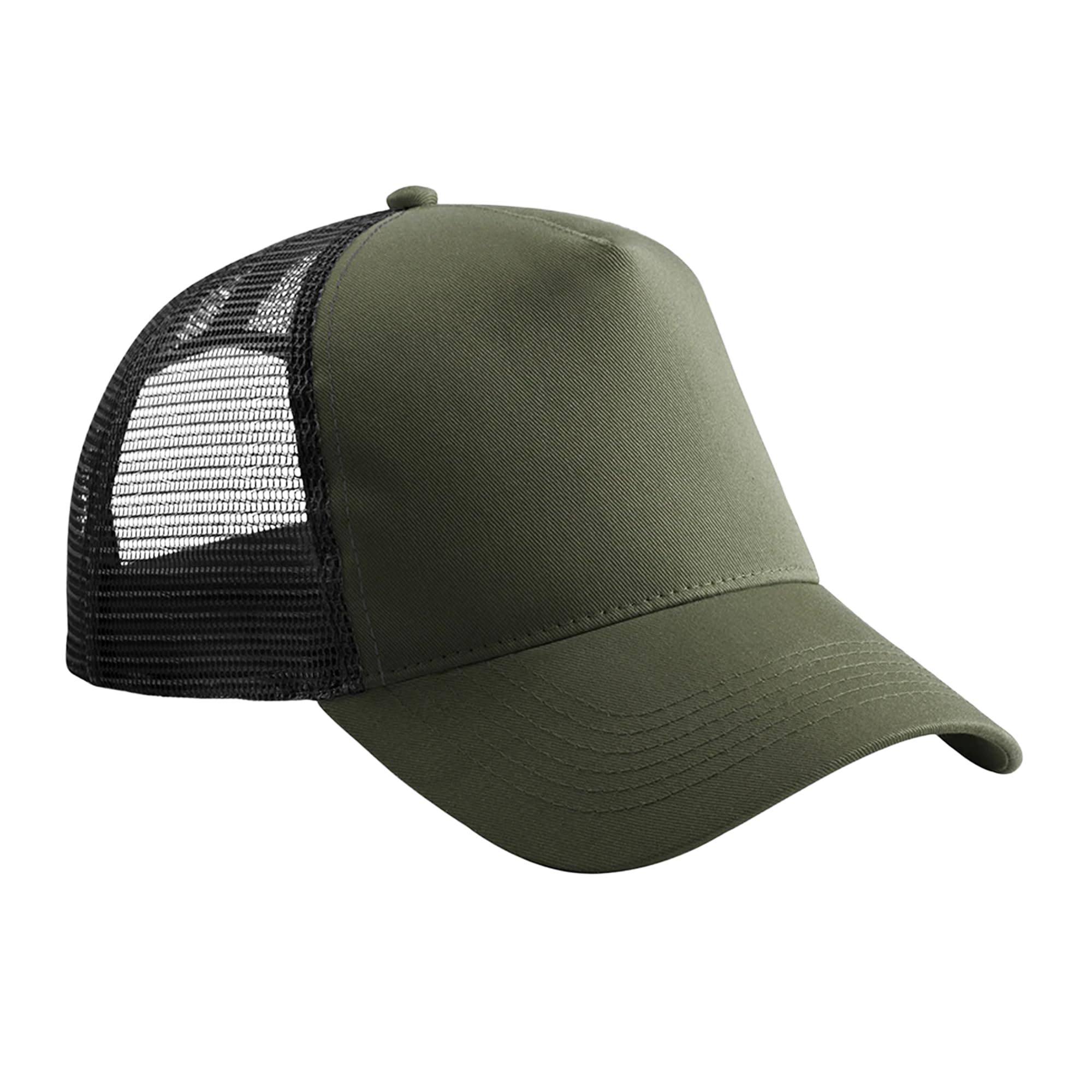 Beechfield® B640B Junior Snapback Trucker - Olive Green/Black
