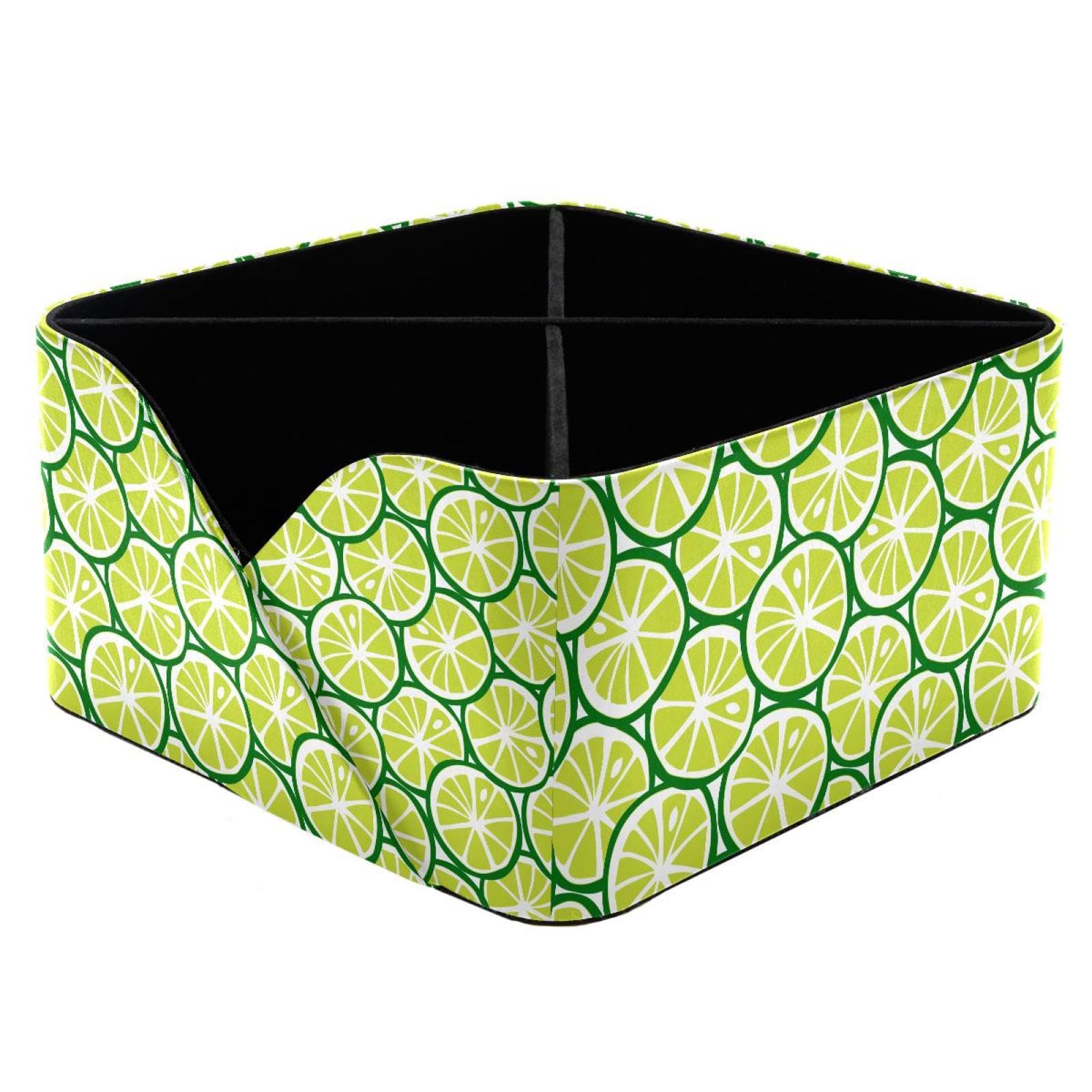 KengjuTesu Summer Fruit Lemon Desktop Organizer Pen Holder, Rectangular Pencil Cup for Office, Study and Makeup Stations