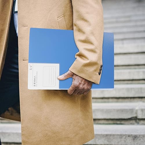 Miniatura 3 de STOBOK Carpeta con cremallera para libro de facturas, sobres de plástico transparentes, sobres de archivo transparentes expandibles, carpeta de