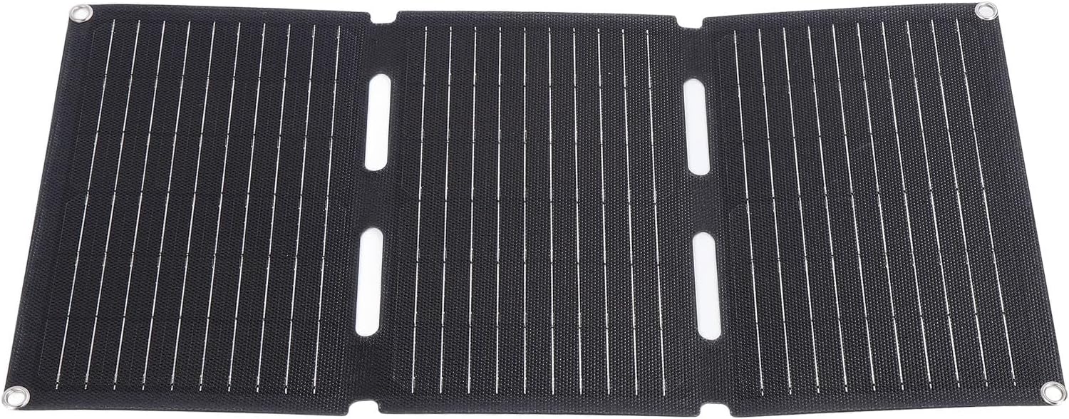 Generic 30W Portable Solar Panel Charger for Hiking Camping Traveling, Water Proof Foldable Solar Charger for Phones Tablets, ETFE Material