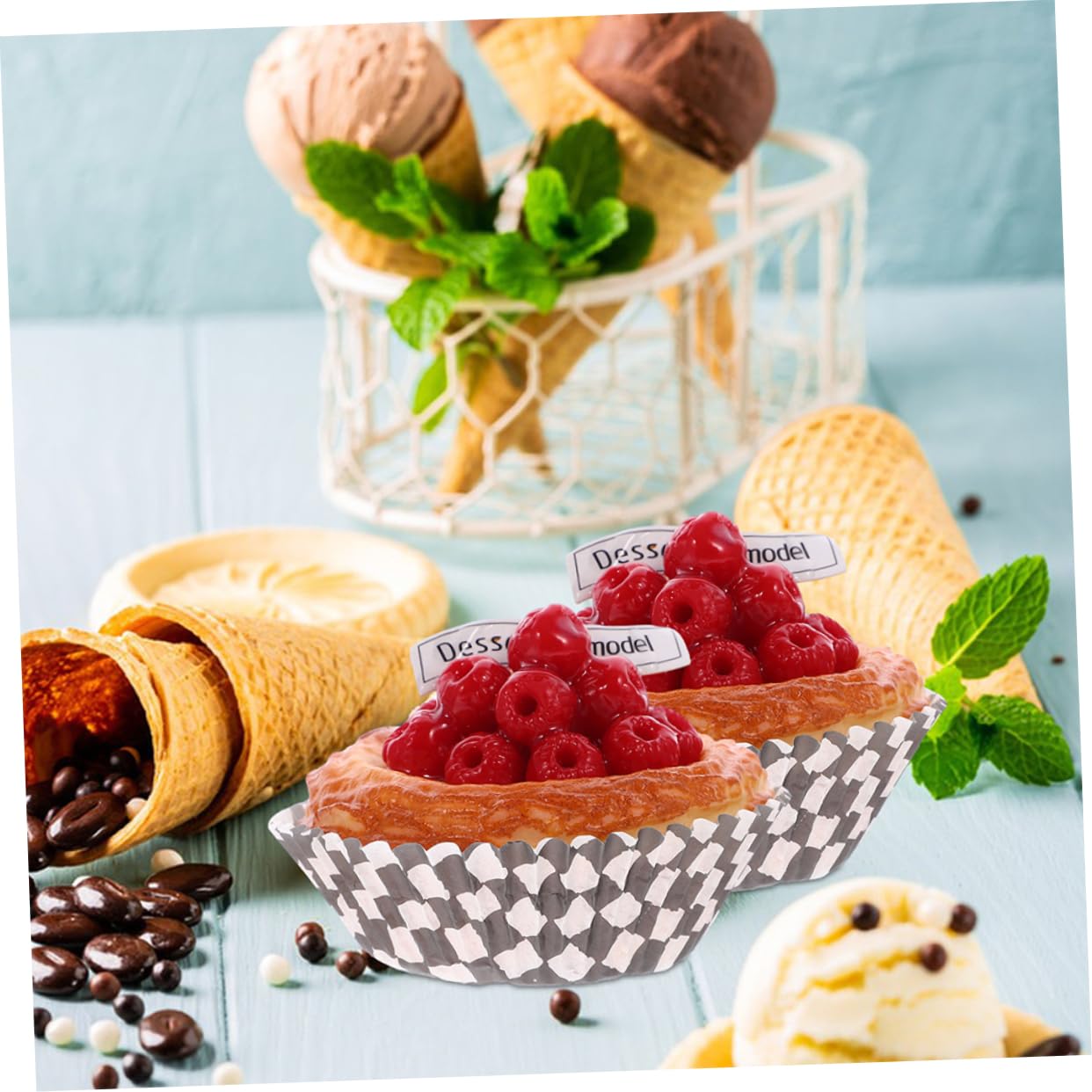 Alipis 5 Sätze Muffinförmchen Papiertassen Für Cupcakes Kleine Kuchen Schokoladen Und Leckereien Ölbeständige Backunterlagen Design Für Bäckerei Und Zuhause 200 Stück * 5
