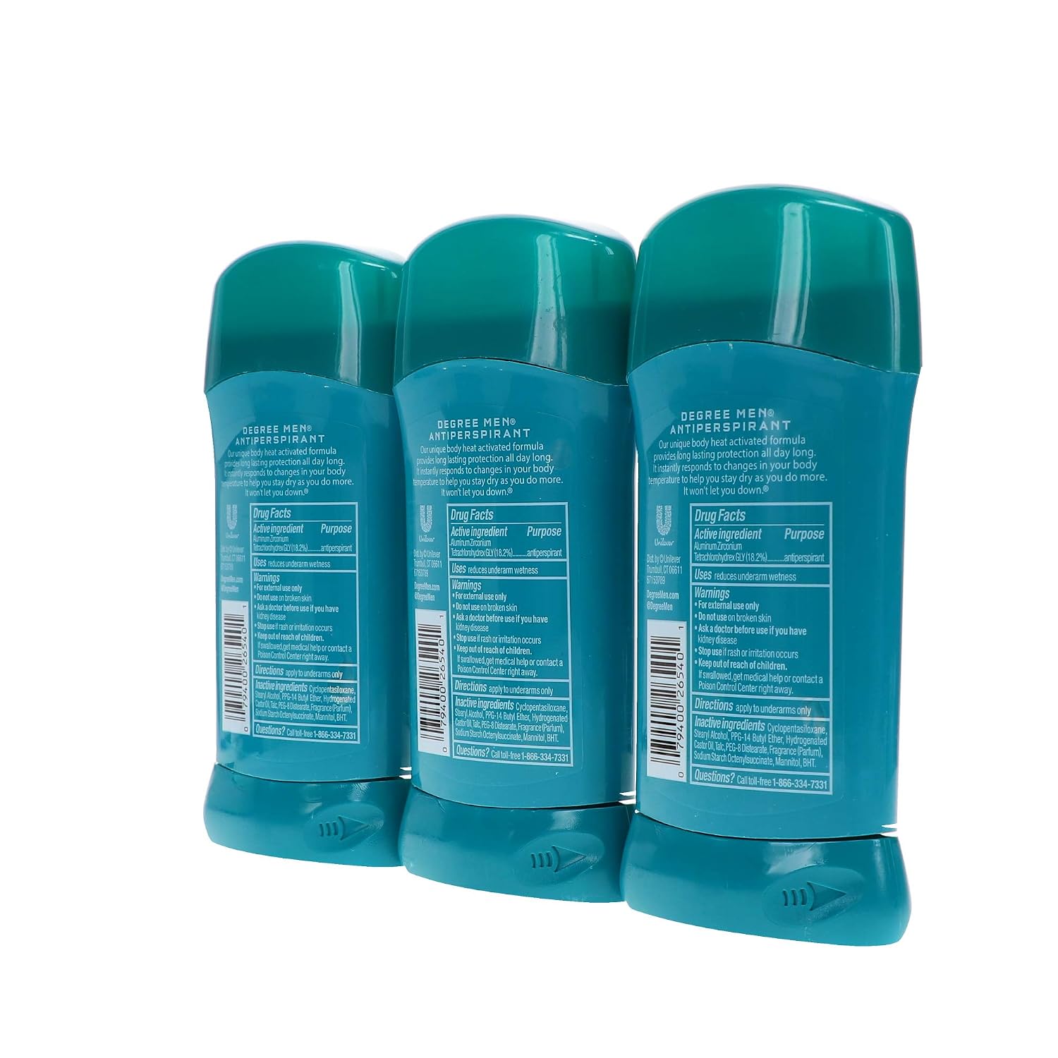 Degree Deodorant 2.7 Ounce Mens Cool Rush (3 Pack) (Packaging may vary)