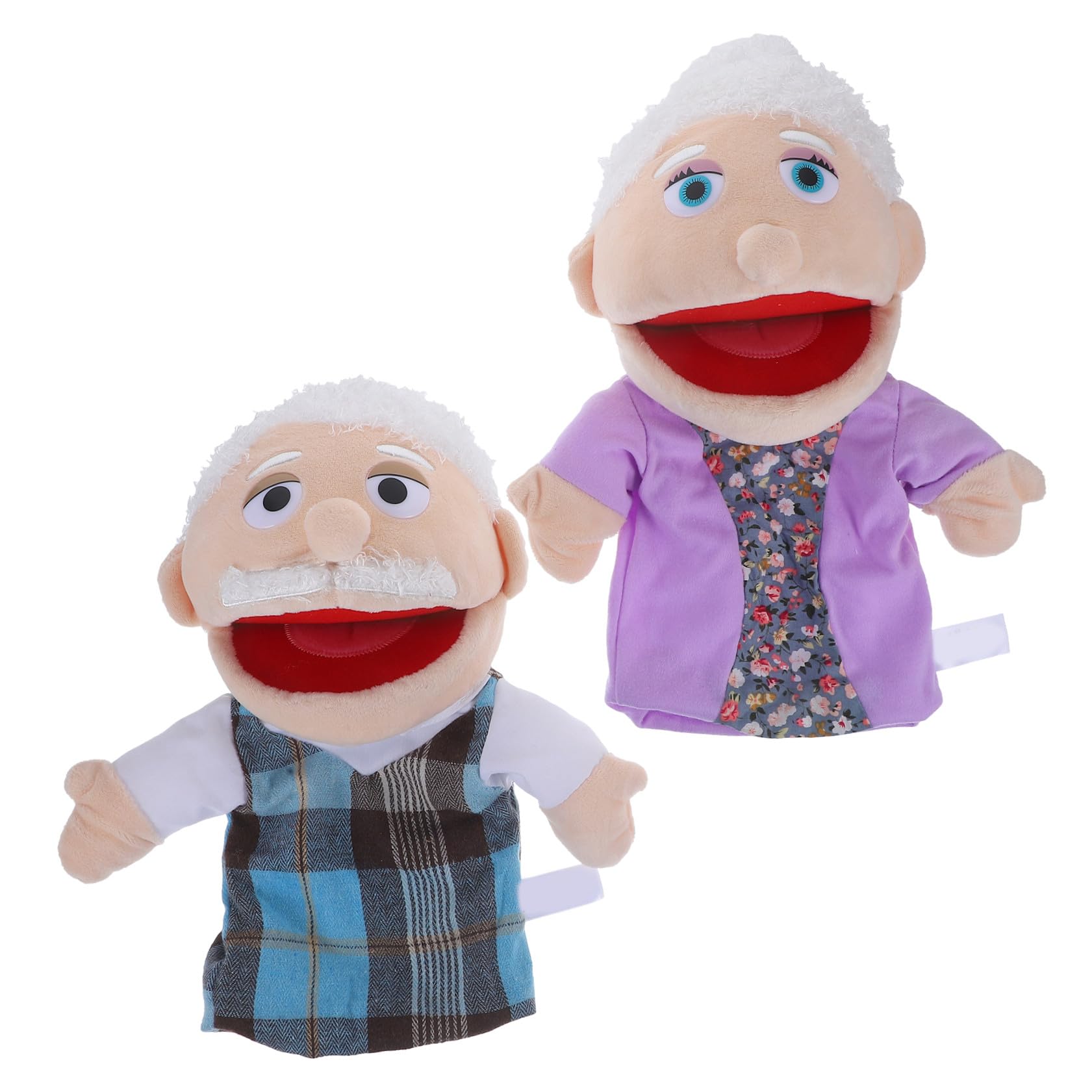 Marionetas de Mano Realistas para Niños 2 Piezas Relleno de Algodón PP para Actividades de Imaginación y Sensibilidad