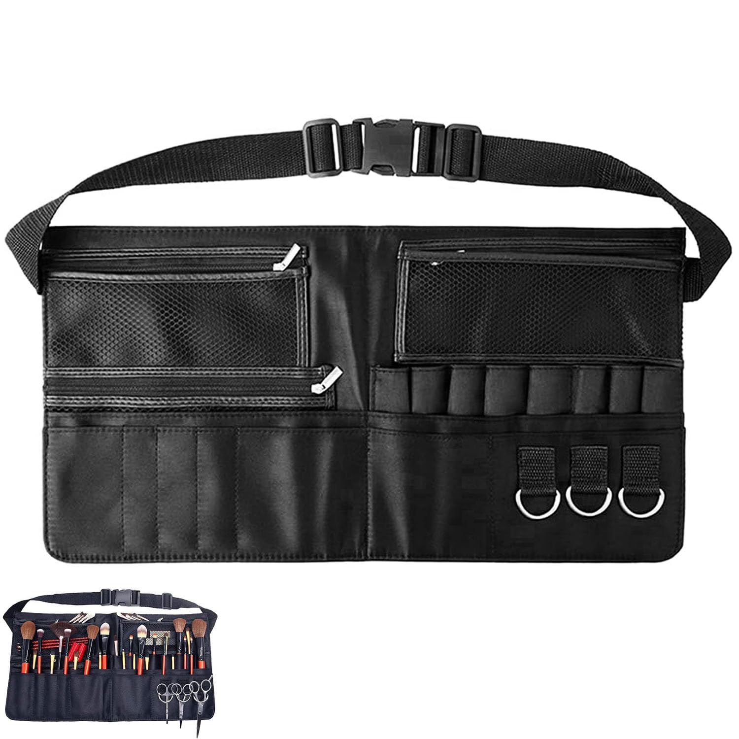 Bolsa Maquillaje, Brochas de Maquillaje Profesional, Estuche Maquillaje, Estuche Brochas Maquillaje, Maletin Maquillaje, Bolsa para Brochas de Maquillaje, para Artistas y Maquilladores Profesionales
