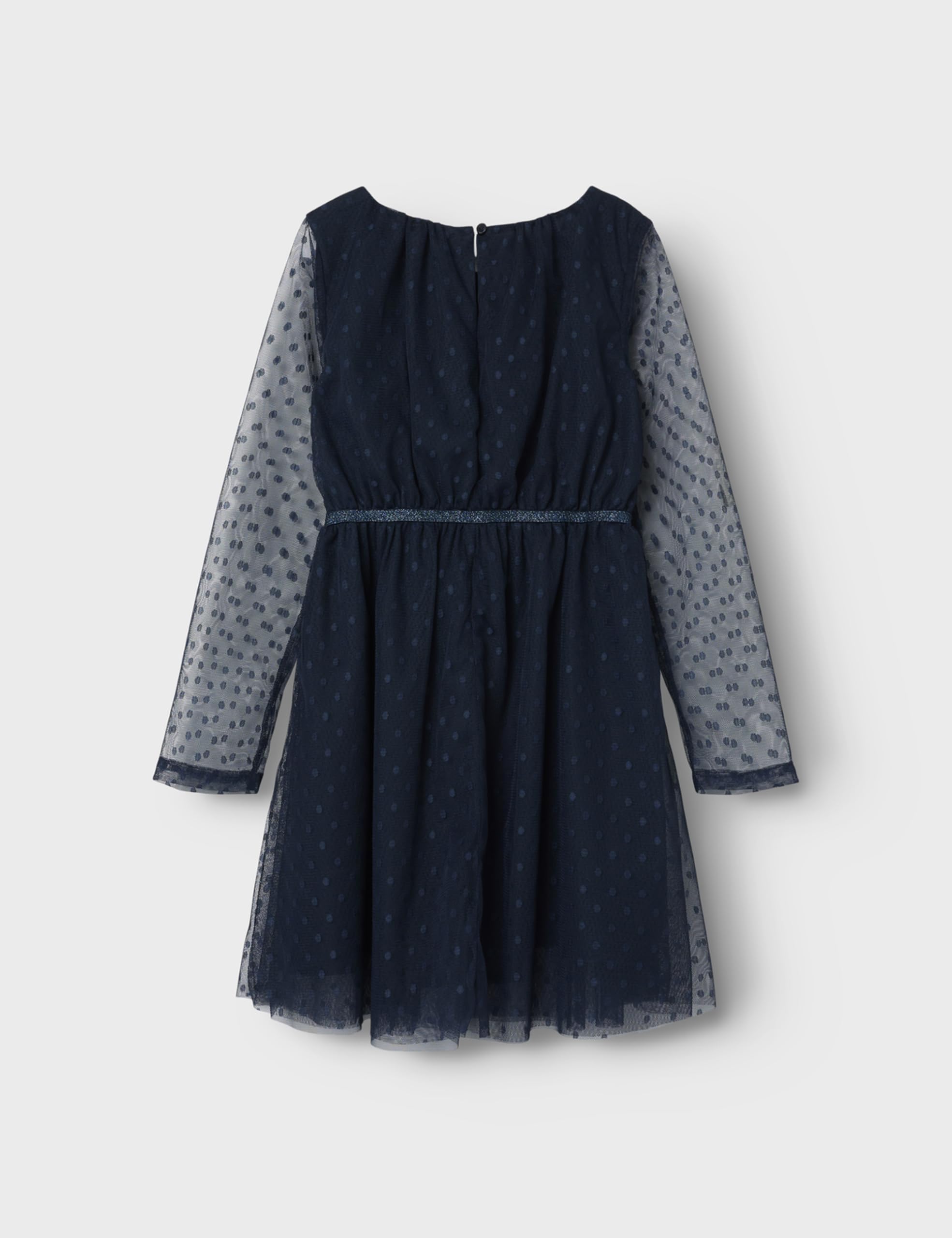 NAME IT Nkfvabos Ls Dress Noos Dziewczynki Nkfvabos Ls Dress Noos (1 w zestawie)
