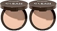 Vista 15 de Covergirl Clean Invisible Polvo Compacto, Ligero, Transpirable, Fórmula Vegana, Warm Nude 158, 0.38 oz
