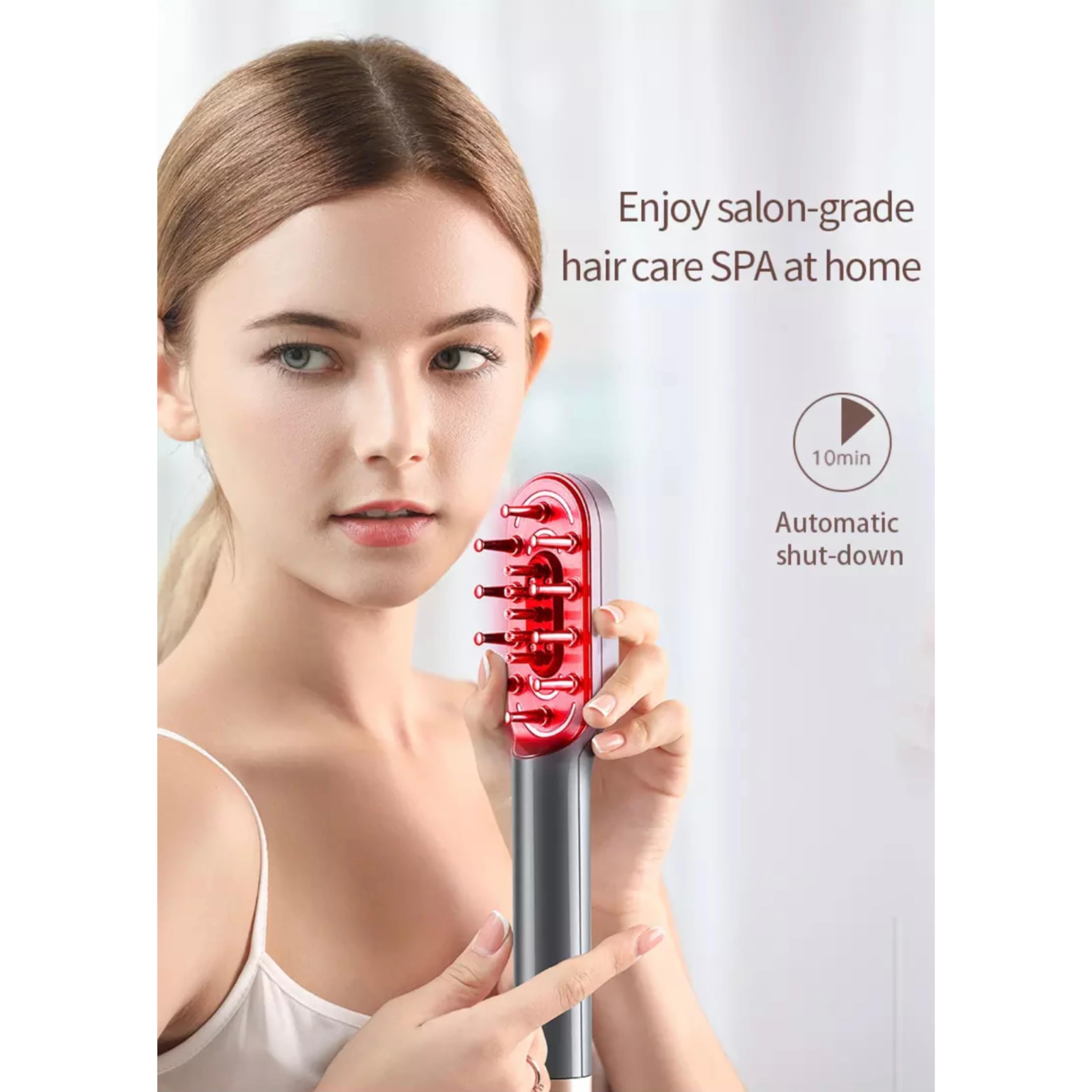 Lalano's Cosmetics Hair PowerComb, anticaída del cabello, cepillo LED, dispositivo antienvejecimiento, masaje de cabeza, peine para el crecimiento del cabello, cepillo para el cabello