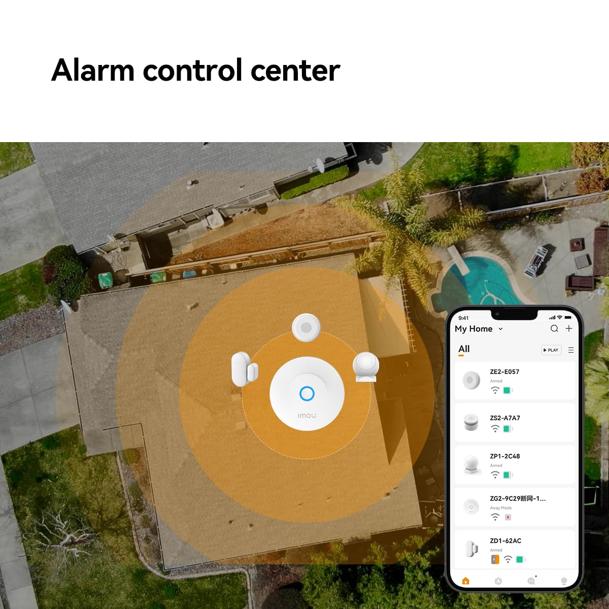 Imou Zigbee Smart Alarm Security Kit de Alarma Inteligente WiFi Para CASA
