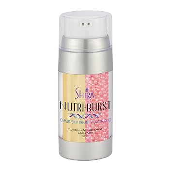 Shira 40 ml Nutriburst Clear Skin Relief Power Serums For Skin Care And Pore Minimizer For Face With Lactic Acid, Scar Remover, Correcting Glow Serum With Glycerin For Skin