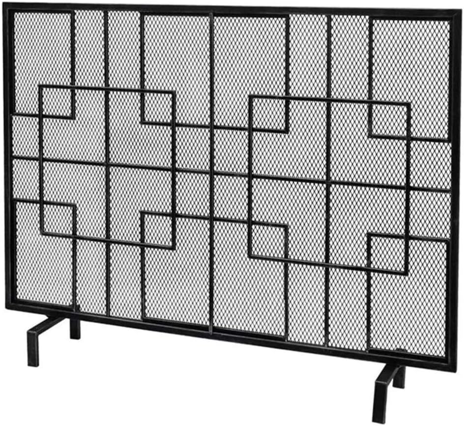 Fireplace Screen Guard,Fireplaces Spark Protection Flat Safe Witht Steel Mesh,Extra Large Spark Screens
