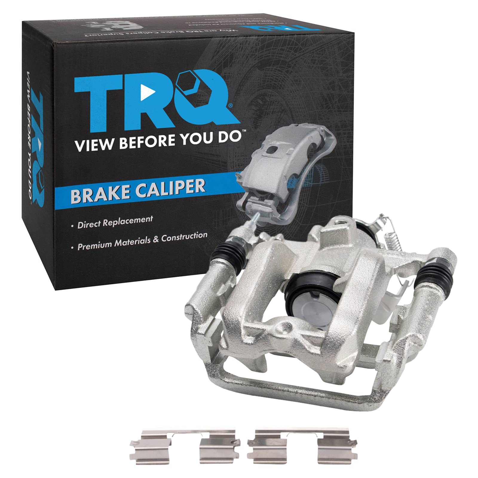 TRQ Rear Left Brake Caliper w/Bracket Drivers Side