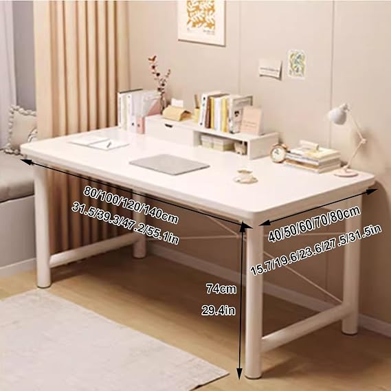 Computer desk Basic desk Escritorios de oficina Simple desk Small home office bedroom study computer desk easy to assemble suitable for small space writing study table(80*40cm/31.5*15.7in)