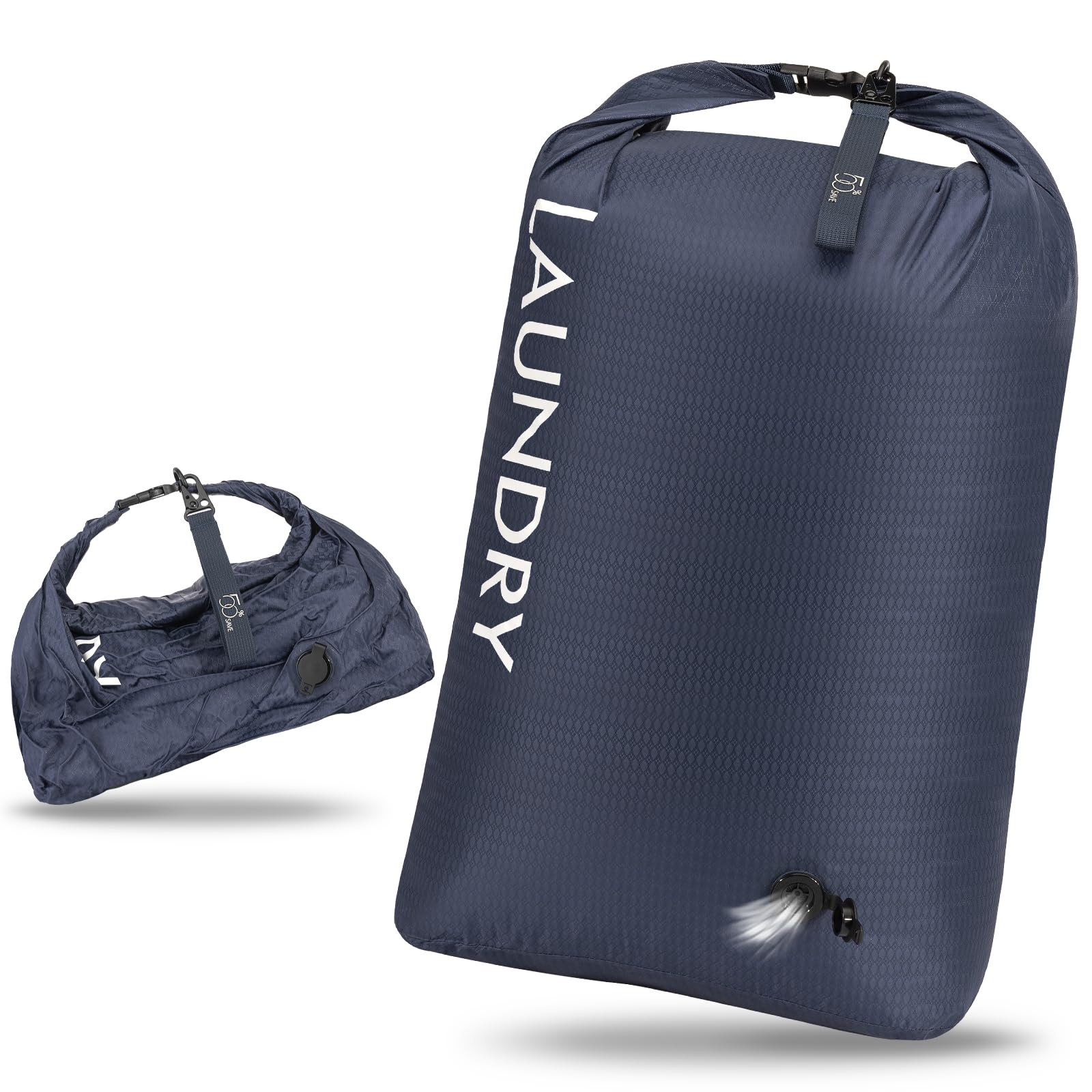 CANBOX Wäschesack Reise, Wasserdichte Aufbewahrungsbeutel mit Klickverschluss, Leicht Nassbeutel Trockenbeutel, Schmutzwäschebeutel, Compression Reise-Organizer für Schwimmen Wandern Camping