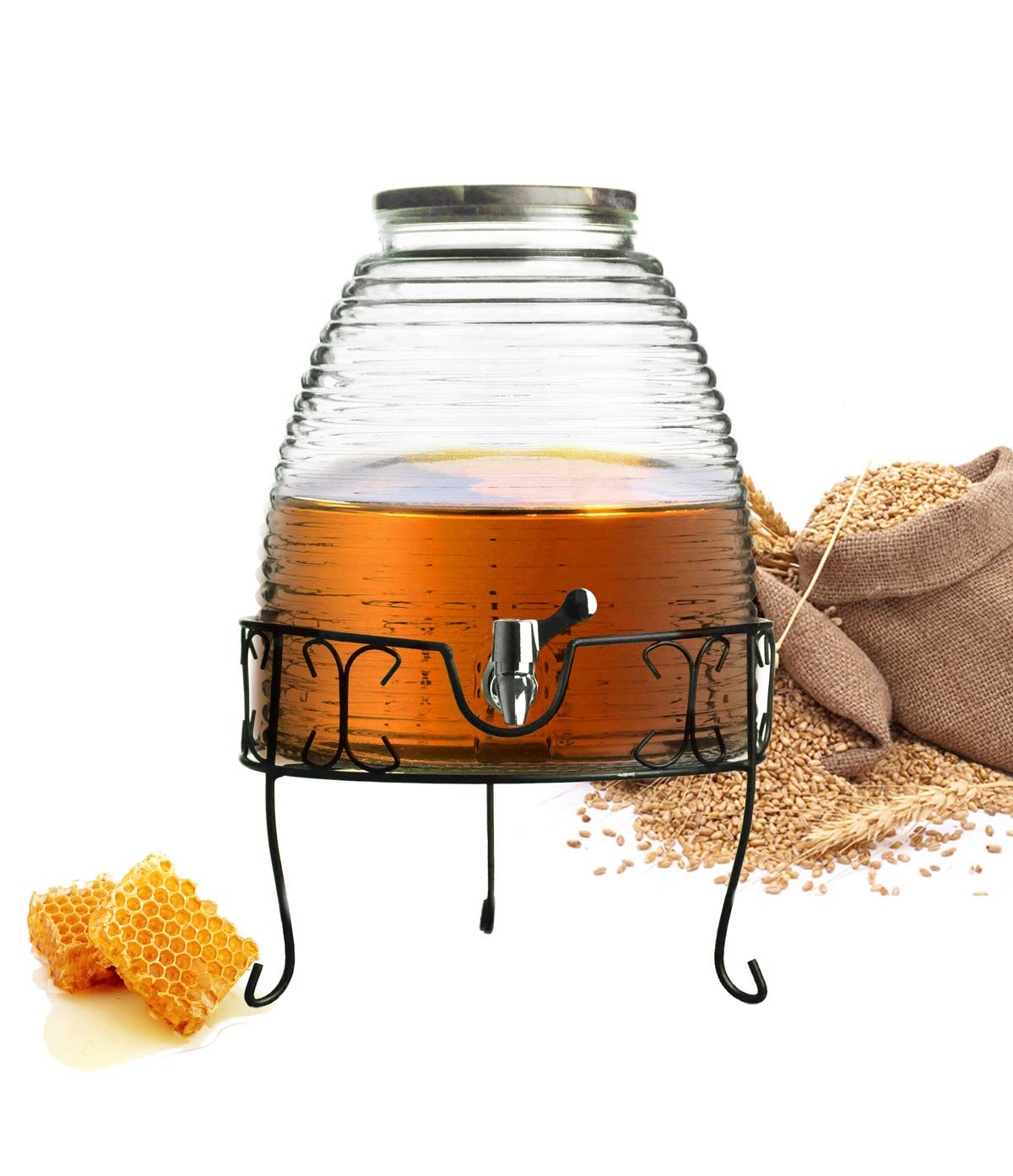 Sendez Distributeur de boisson XXL 9 litres avec robinet en métal - Distributeur d'eau et de jus