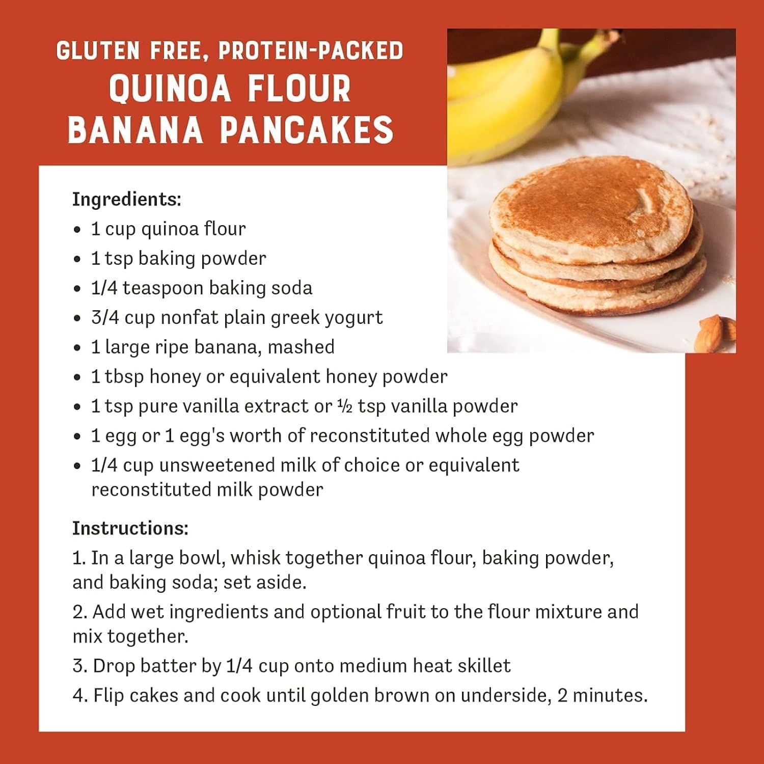 Judee's Quinoa Flour 5 lb - Made In USA, Non-GMO, Vegan - Great for Making Pancakes, Muffins, Pie Crusts, Quiches, and Breads - Made in a Dedicated Gluten-Free Facility - Image 4