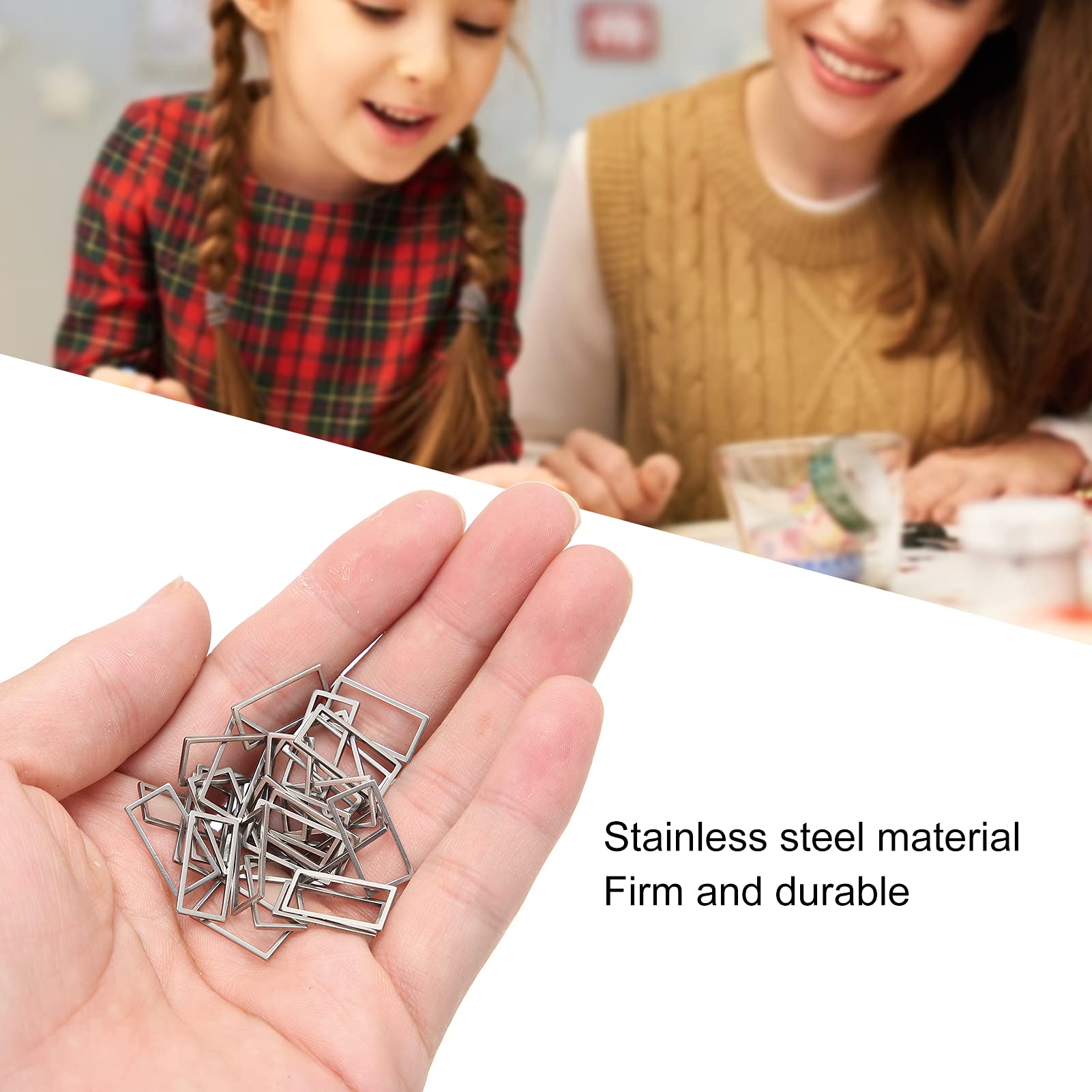 Sieraden DIY Hollow Frame, open Bezel voor Hars 30 stks Rvs Sieraden Open Bezel Hollow Frame Hanger voor Klasgenoten voor Party(Klein*30