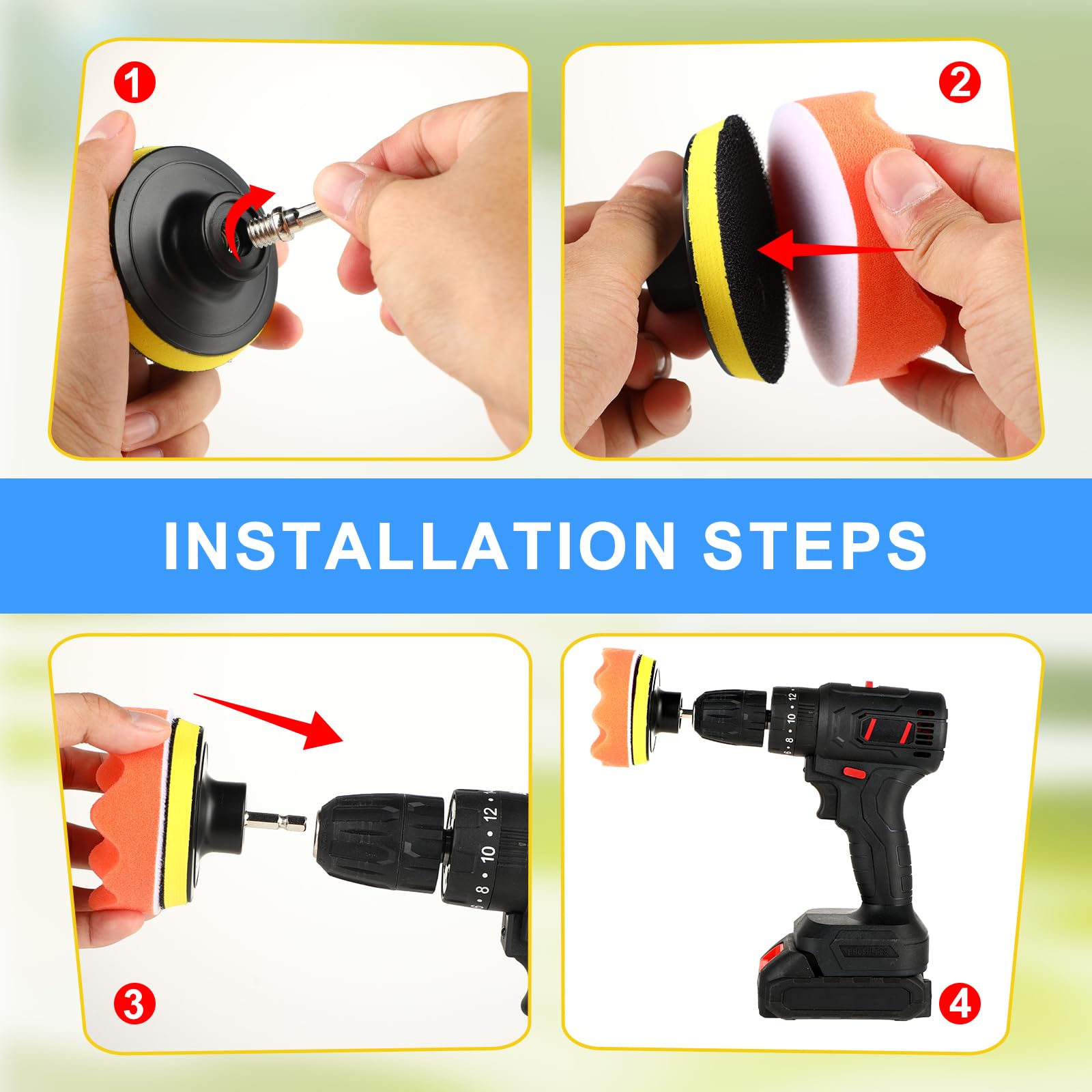 Accessori Per Lucidatura, Avvitatore A Batteria, Mola/pad/cono - Foto 6