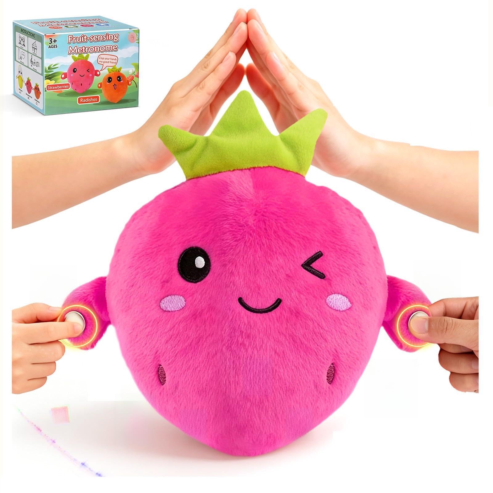 Interactive Music Plush Toy Touch Sensor Musical Stuffed with Piano Sounds