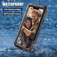 Vista 3 de Mitywah Funda impermeable para iPhone 11 Pro, resistente grado militar, a prueba de golpes, protección de pantalla integrada, resistente y gruesa
