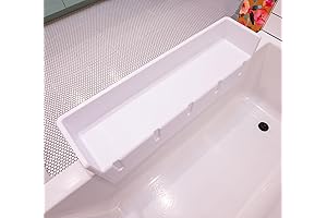 Tub Topper® Bathtub Splash Guard Play Shelf Bathtub Splash Guard with Suction Cups