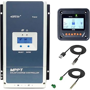 Epever Mppt Solar Charge Controller 50a 48 36 24 12v Auto 150v Pv Input 2500w Solar Panel Regulator With Mt50 Rts Rs485 For Agm Gel Sealed Flooded Battery Tracer5415an Amazon Co Uk Business Industry Science