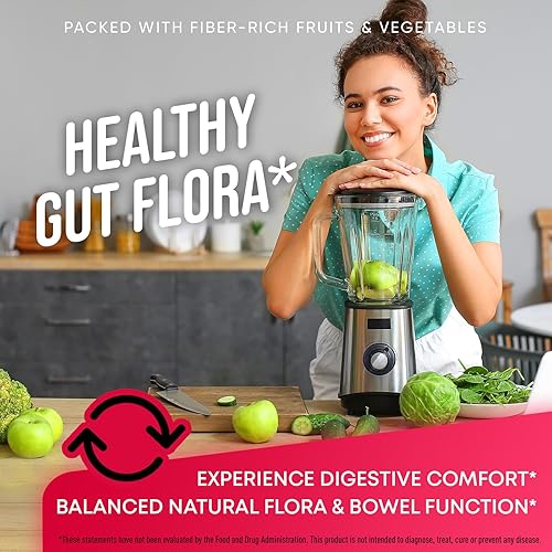 Miniatura 4 de Suplemento de frutas y verduras  Suplemento alto en fibra para inmunidad, intestino y energía  Super Rojos y Super Greens Suplementos con raíz de
