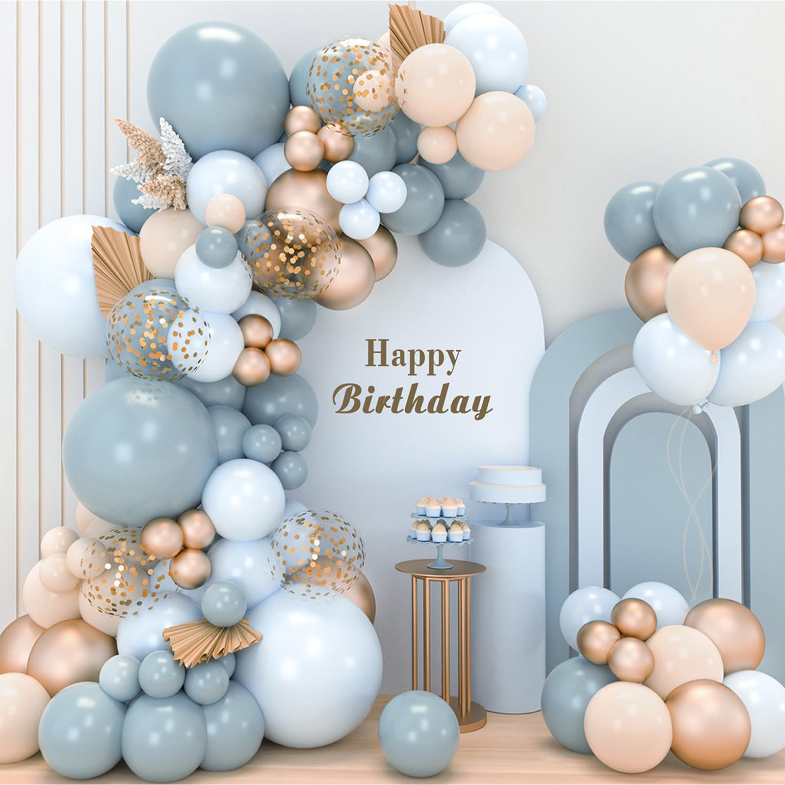 Biglietto Di Buon Compleanno Vettoriale Con Palloncini Verdi Invito Alla Festa Gm1163465793 319472444