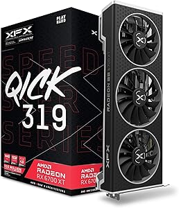 Xfx Rx 6700Xt Qick319 RX-67XTYPBDP Karta Graficzna, Czarny, 12 GB