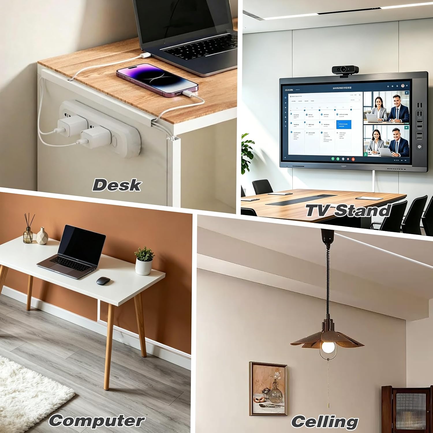 39" Flexible Cord Hider Wall for Mounted TV Single Wire，Side Buckle Square Wall Cable Hider Hiding Wires Along Wall，Silicone Electical Cord Cover