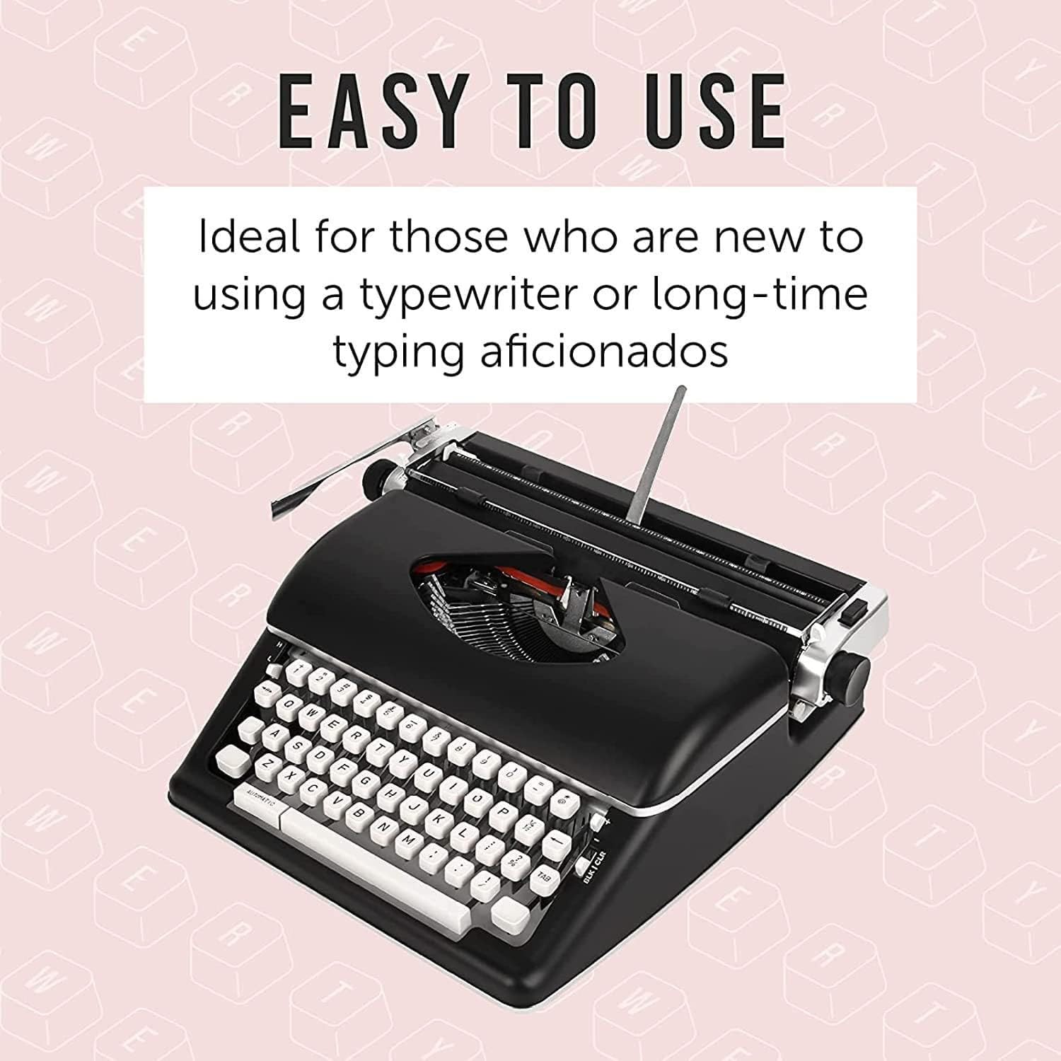 Macchina da Scrivere Manuale Vintage per l'arredamento della casa e la Scrittura Creativa - Stile Retro per Lettere e Crafting