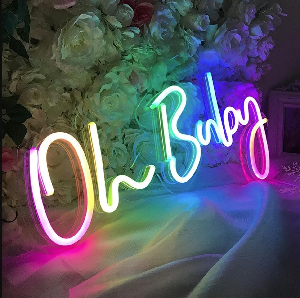 Lets Party Multi Color RGB Neon Sign Powered by USB Color Changing & Scrolling and Flashing Modes APP Remote Control for Home Decor Wedding Parties Gatherings image 5