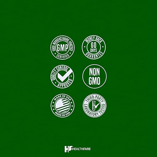 Miniatura 7 de Healthfare Cápsulas de clorofila de 600 mg Desodorante interno y soporte para el olor corporal 150 pastillas vegetales para mujeres y hombres