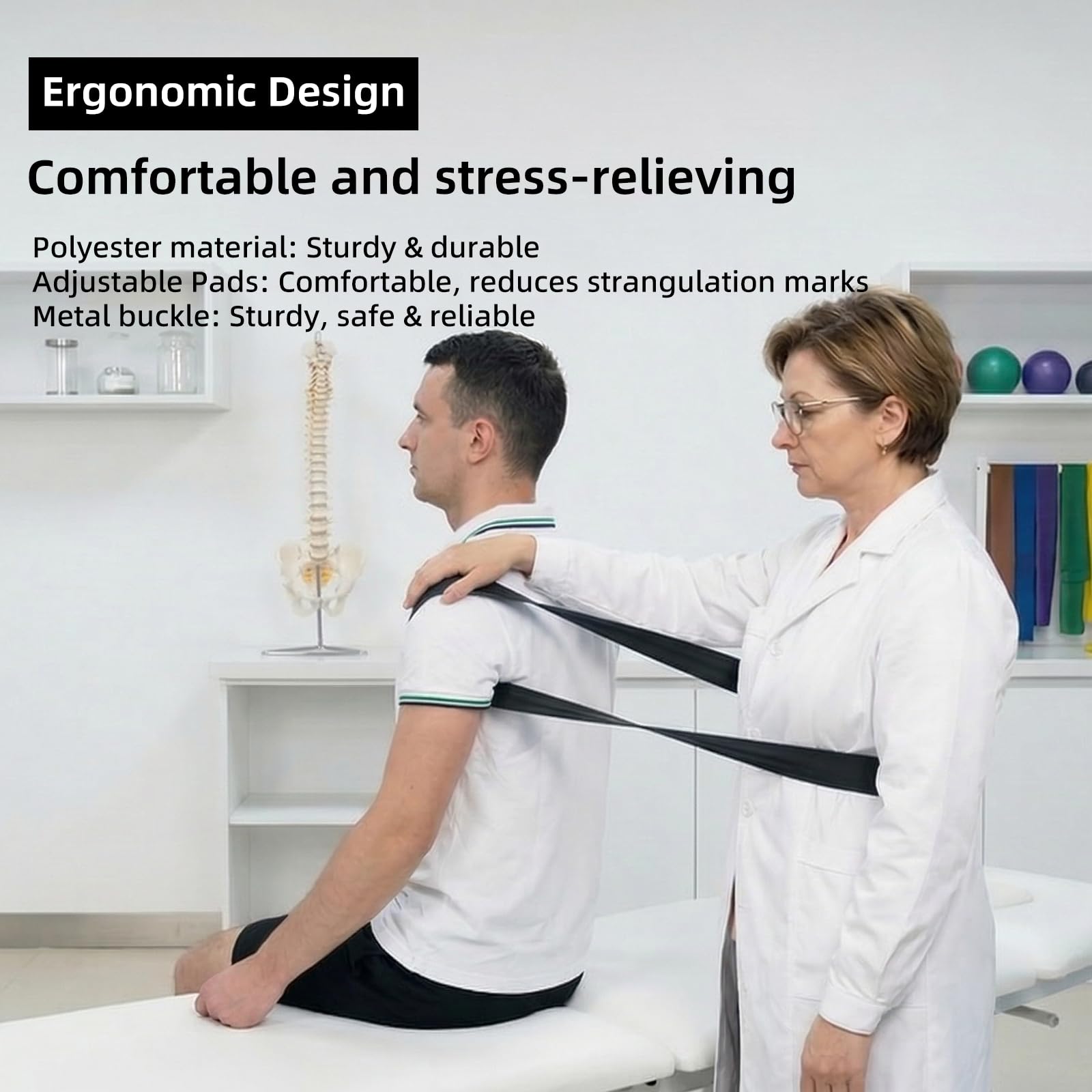 Mobilization Belt for Physical Therapy - Premium Traction Aid -2