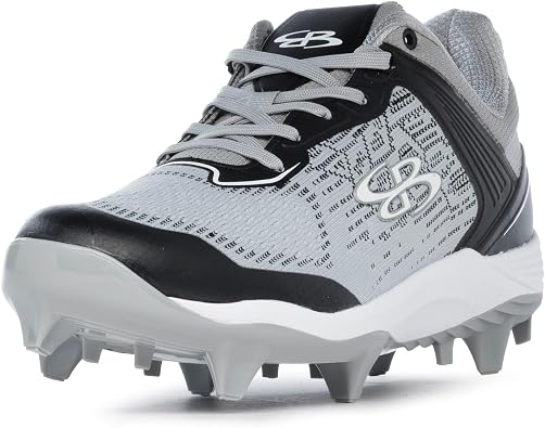Boombah Viper Pureknit Mens Molded Cleat - Smoke - Multiple Color Options - Multiple Sizes