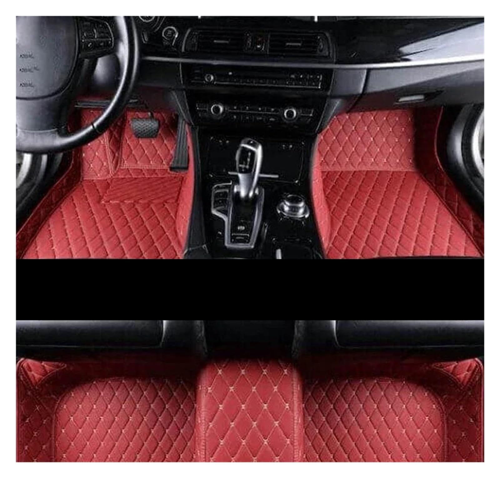 Tapis de sol voiture Jeep Grand Cherokee WK2 2011-2022 bordeaux antidérapant
